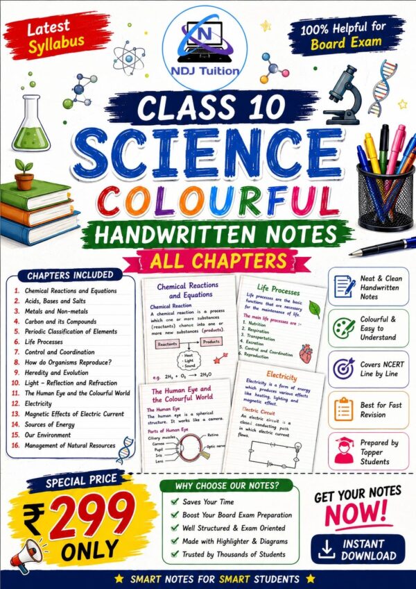 Class 10 Science Colourful Notes