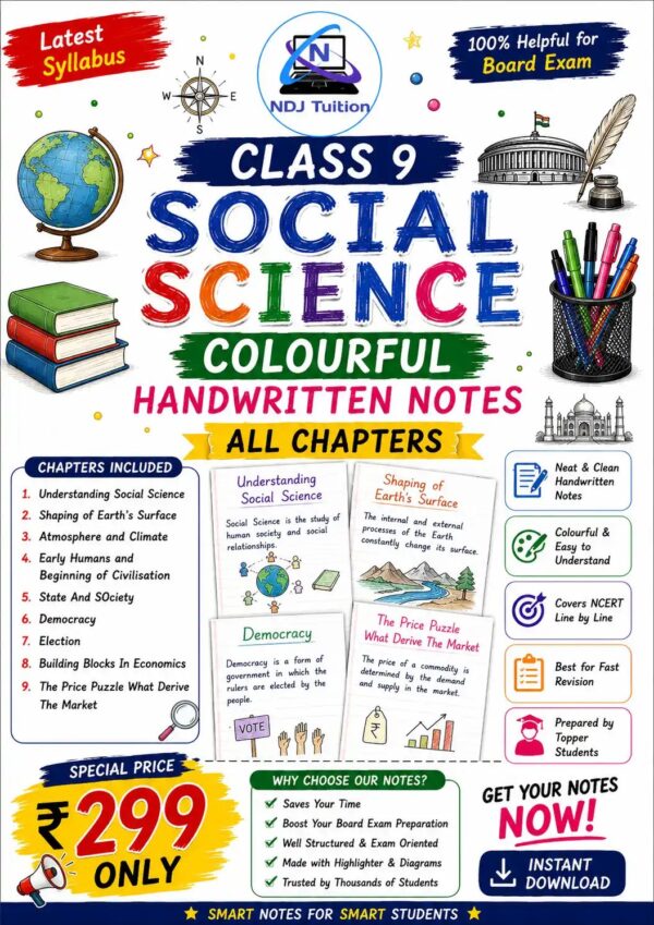 Class 9 SST Colourful Handwritten Notes